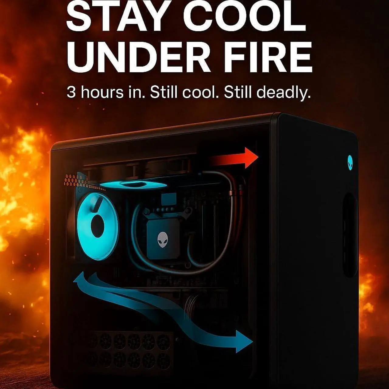 Alt view image 4 of 7 - Dell Alienware Aurora Gaming Pc - Intel Ultra 9 Series 285K  GeForce RTX 5080 16GB GDDR7  64GB DDR5 RAM, 4TB SSD, 2TB HDD  Wi-Fi7  w/MS Office Lifetime, External DVD Drice  Win 11 Pro