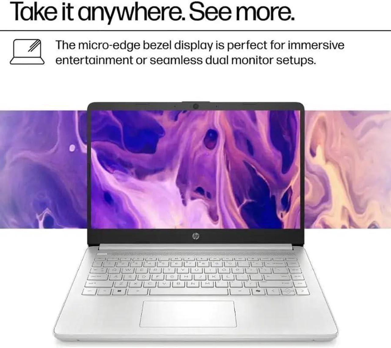 Alt view image 4 of 7 - HP Student Business Laptop, Intel N150 Processor, 14 Inch LED, 8GB RAM, 128GB, Wi-Fi 6,  Office Pro Lifetime, Windows 11 Pro
