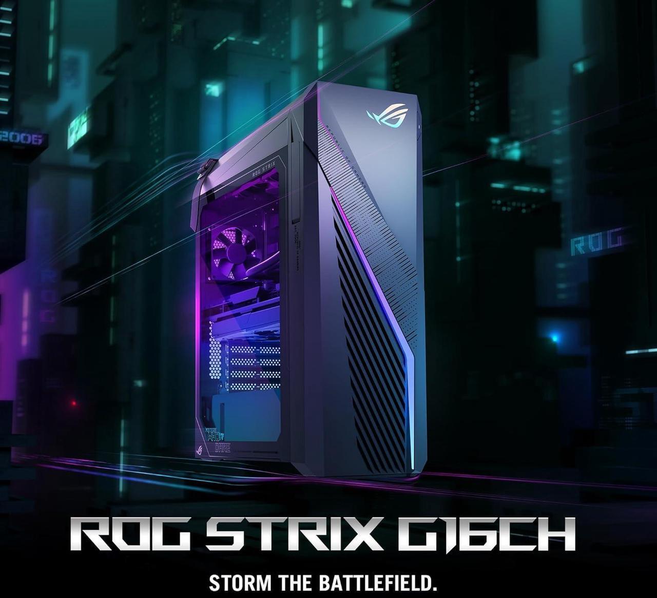 Alt view image 4 of 7 - ASUS ROG Strix G16CH Gaming Desktop Tower- NVIDIA RTX 4070 Dual, Intel 16-Core i7-13700KF(Up to 5.4 GHz), WiFi 6E, Win 11 Pro & Office Lifetime, 64GB DDR4 RAM, 2TB SSD