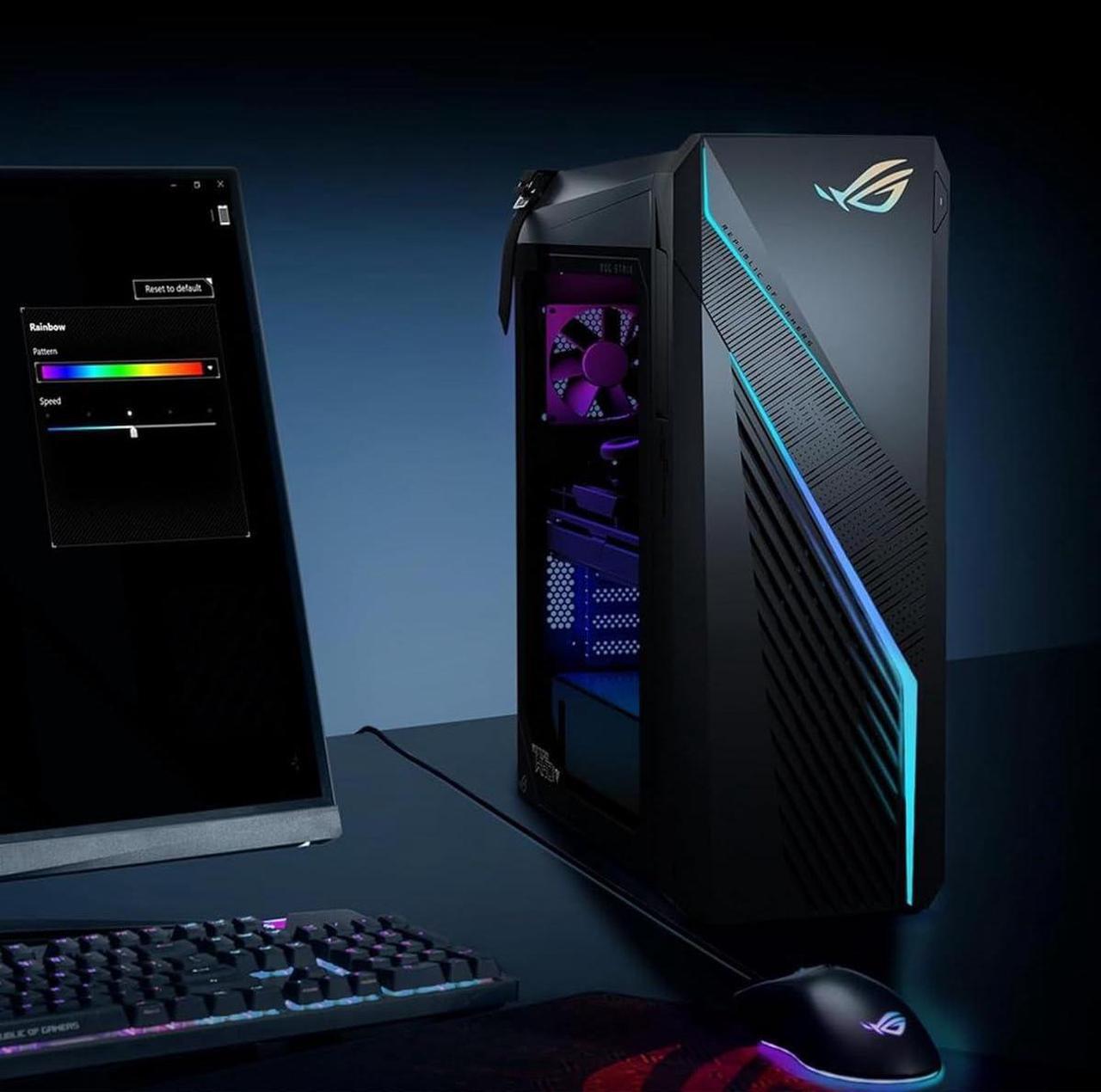 Alt view image 5 of 7 - ASUS ROG Strix G16CH Gaming Desktop Tower- NVIDIA RTX 4070 Dual, Intel 16-Core i7-13700KF(Up to 5.4 GHz), WiFi 6E, Win 11 Pro & Office Lifetime, 64GB DDR4 RAM, 2TB SSD