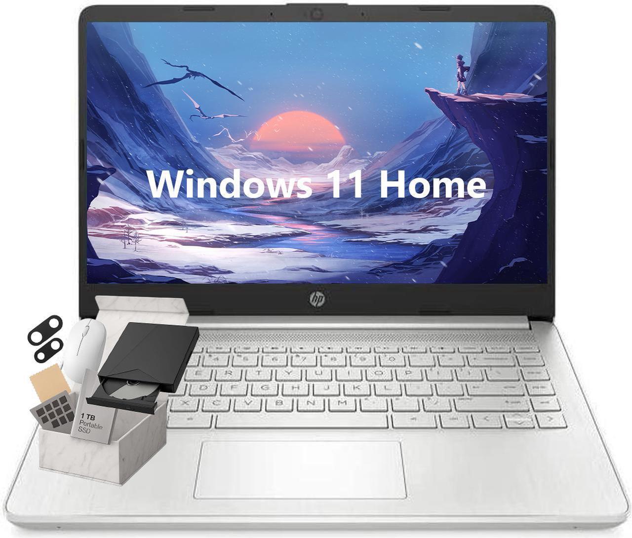 Main image of HP Ultra-Light Laptop for Students and Business, 14" HD Display, Intel Quad-Core Processor, 4GB RAM, 64GB eMMC, Wi-Fi, Bluetooth, Windows 11 Home