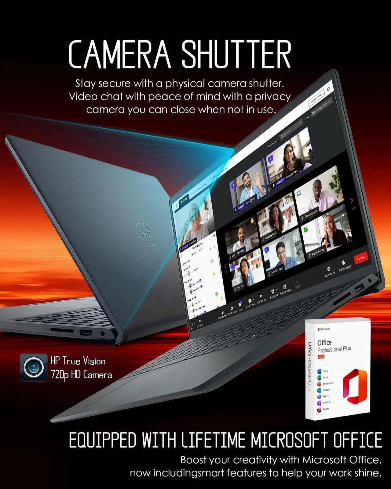Alt view image 4 of 7 - Dell Inspiron 15 Touchscreen Laptop, Intel i5-1334U (Up to 4.6GHz), 15.6" FHD Display, 64GB RAM, 2TB SSD, Windows 11 Pro, Copilot, WiFi6, Office Lifetime