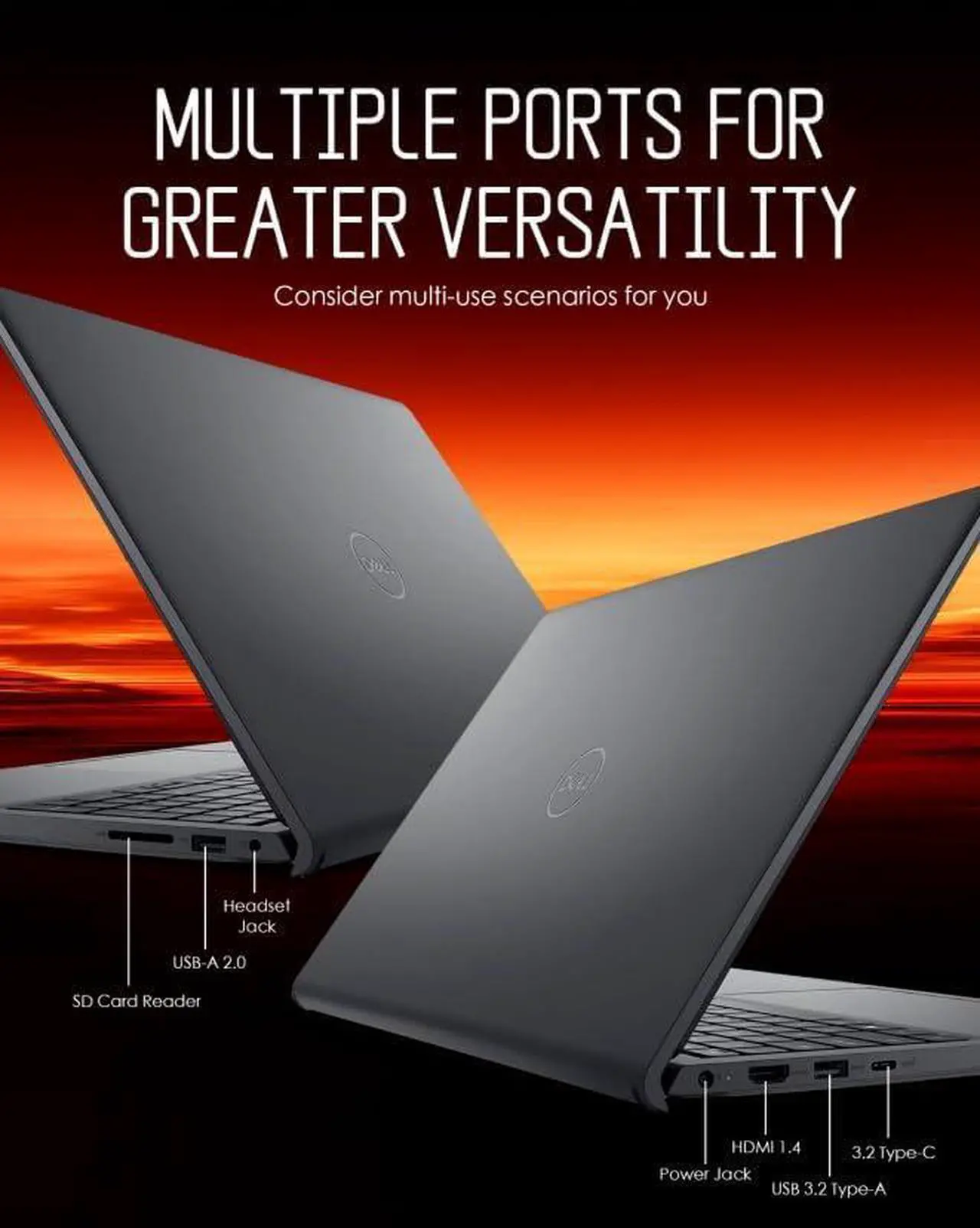 Alt view image 7 of 7 - Dell Inspiron 15 Touchscreen Laptop, Intel i5-1334U (Up to 4.6GHz), 15.6" FHD Display, 64GB RAM, 2TB SSD, Windows 11 Pro, Copilot, WiFi6, Office Lifetime