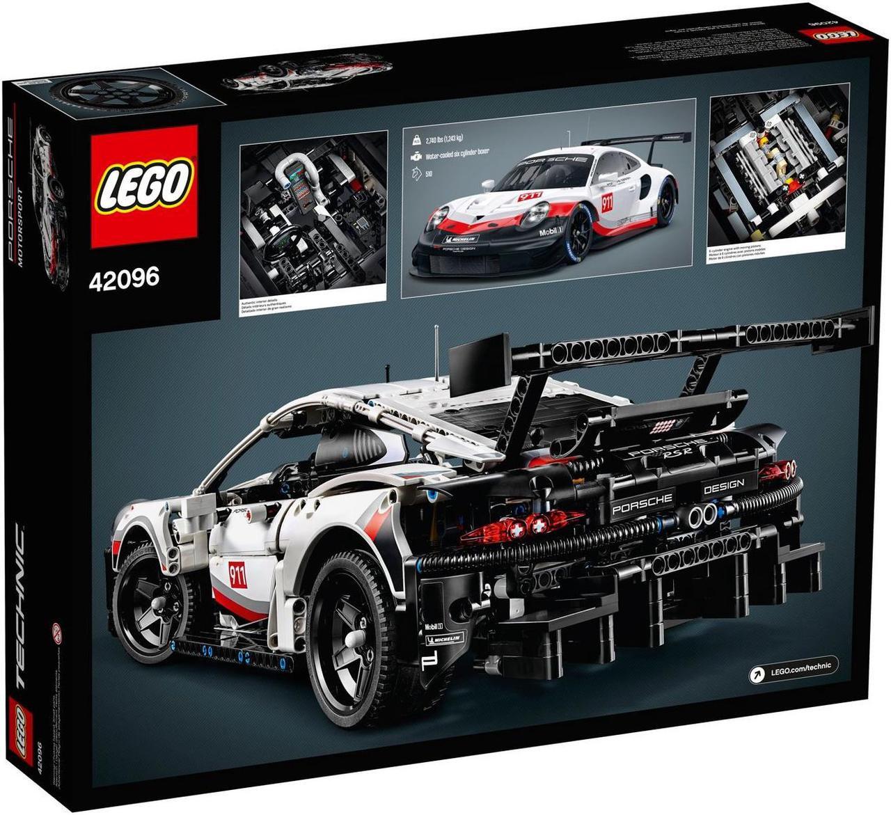 Alt view image 10 of 15 - LEGO Technic Porsche 911 RSR 42096 Building Kit , New 2019 (1580 Piece)