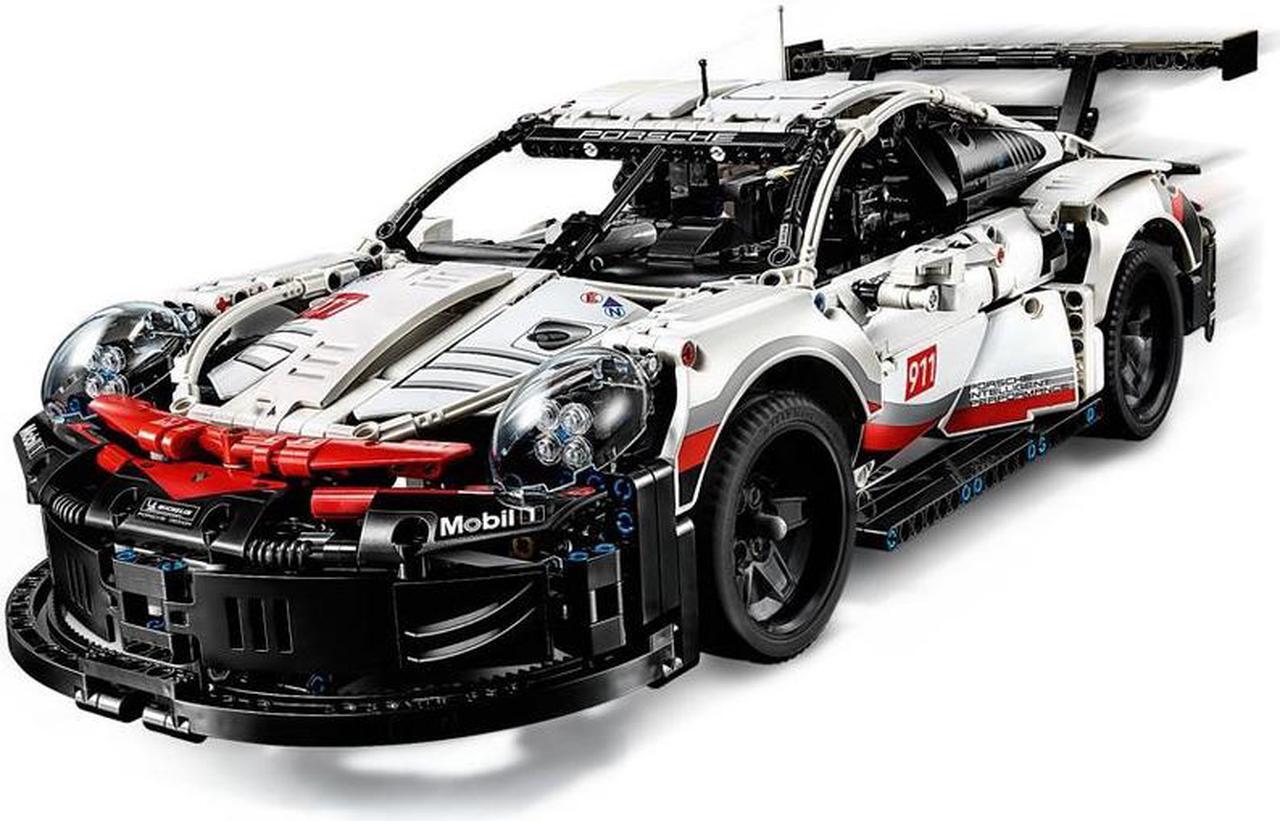 Alt view image 9 of 15 - LEGO Technic Porsche 911 RSR 42096 Building Kit , New 2019 (1580 Piece)