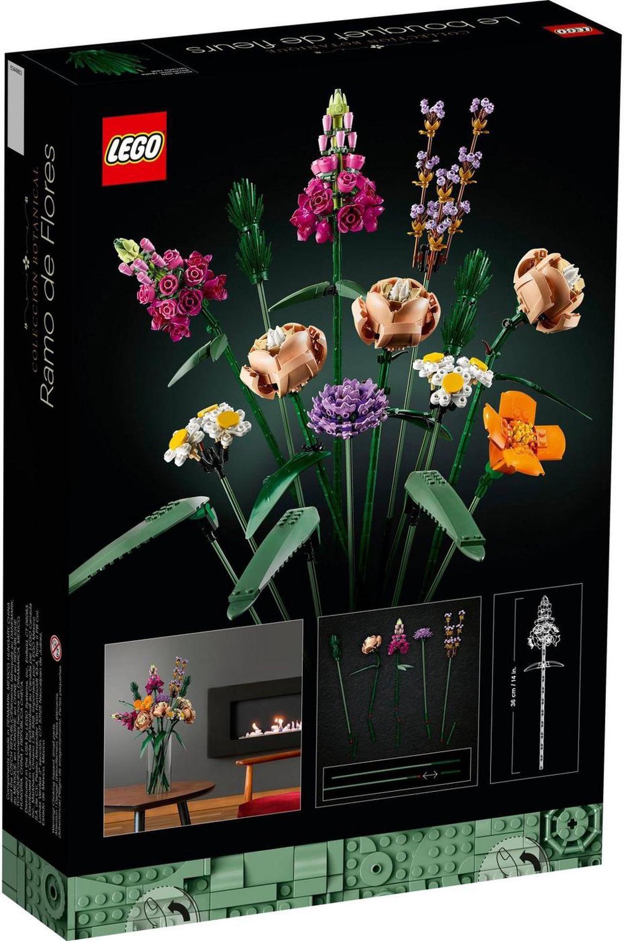 Alt view image 3 of 8 - Lego 10280 Creator Expert Flower Bouquet Building Kit New with Sealed Box
