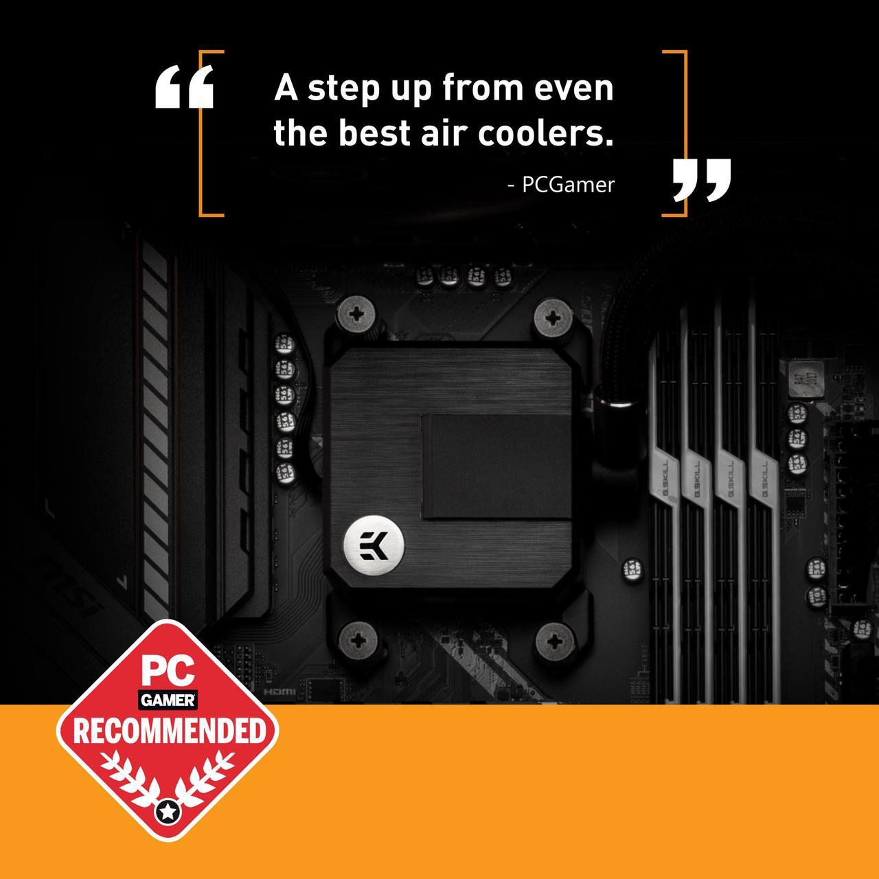Alt view image 7 of 7 - EK 360mm AIO Basic, All-in-One Liquid CPU Cooler with EK-Vardar High-Performance PMW Fans, 120mm Fan, Intel 115X/1200/2066, AMD AM4, (360mm AIO) LGA 1700 Compatible(Requires purchase of LGA 1700 Kit)