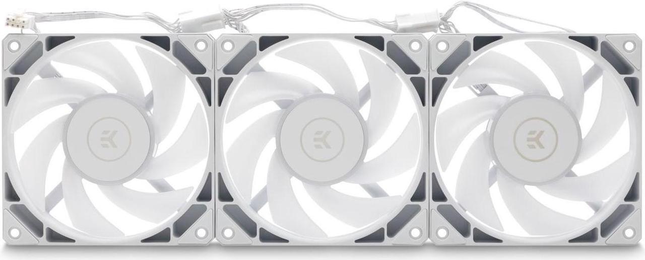 Alt view image 6 of 7 - EK-Nucleus AIO CR240 Lux D-RGB White 240mm AIO Liquid Cooler With EK FPT 120mm Fans - Compatible with latest Intel and AMD CPU sockets - LGA 1700 and AM5