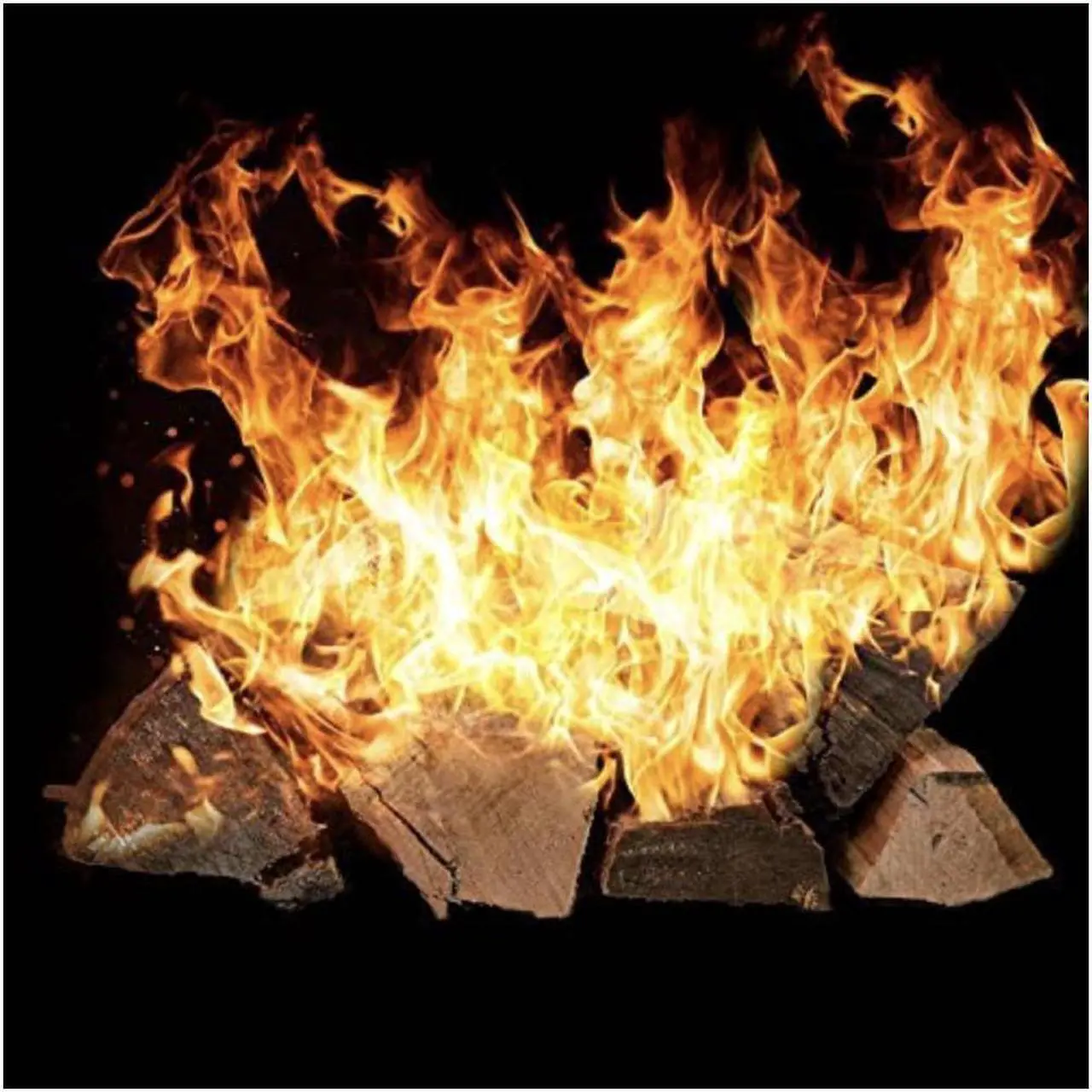 Alt view image 4 of 5 - Seasoned Firewood by Home and Country USA. Hardwood, Kiln Dried firewood for Outdoor fire pits, Wood Burning Stoves, and Campfires. It comes in 25LB Bundles