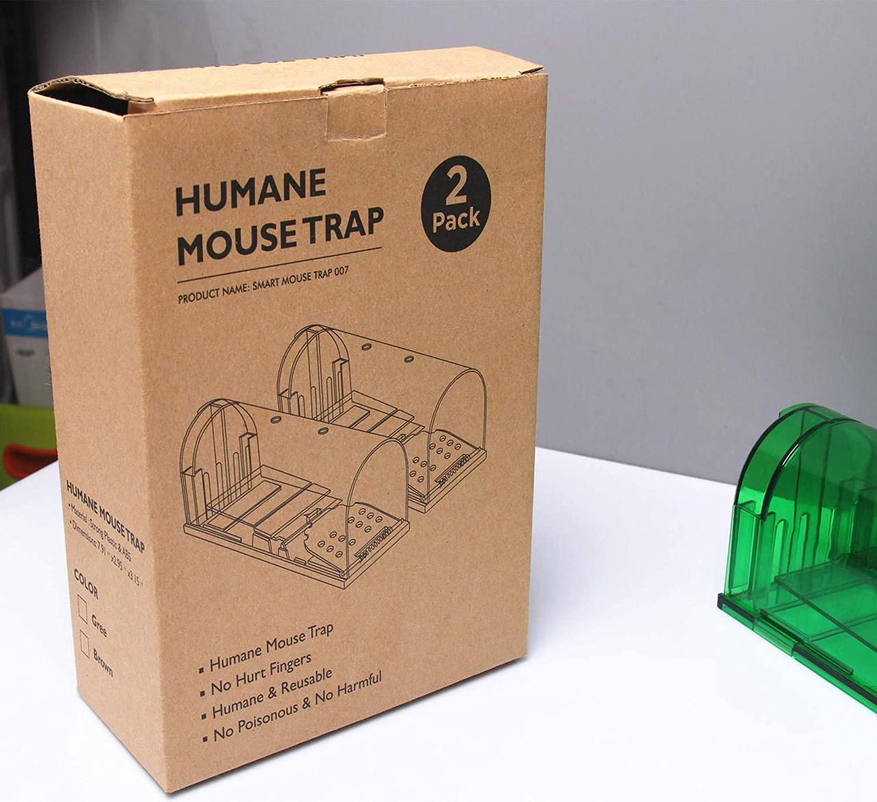 Alt view image 5 of 5 - Home and Country USA Humane Mouse Trap. Our Catch and Release Mouse Traps are Designed as a Live Mouse and Rat Trap for Those who Want to Remove mice The Right Way.- 4 pack