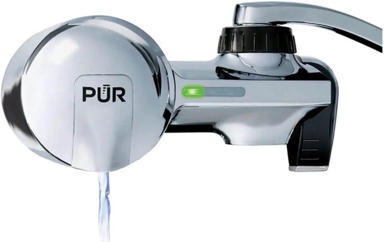 Alt view image 11 of 13 - PUR PFM400H Advanced Chrome Horizontal Water Filtration Faucet Mount with 1 Mineral Clear Filter,100 gal