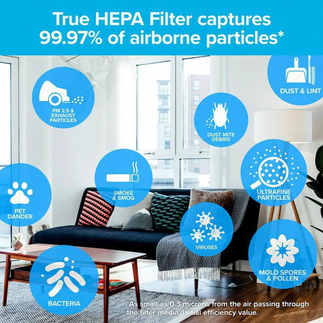 Filtrete 13 in. H X 8.2 in. W Rectangular HEPA Air Purifier Filter - Total Qty: 1