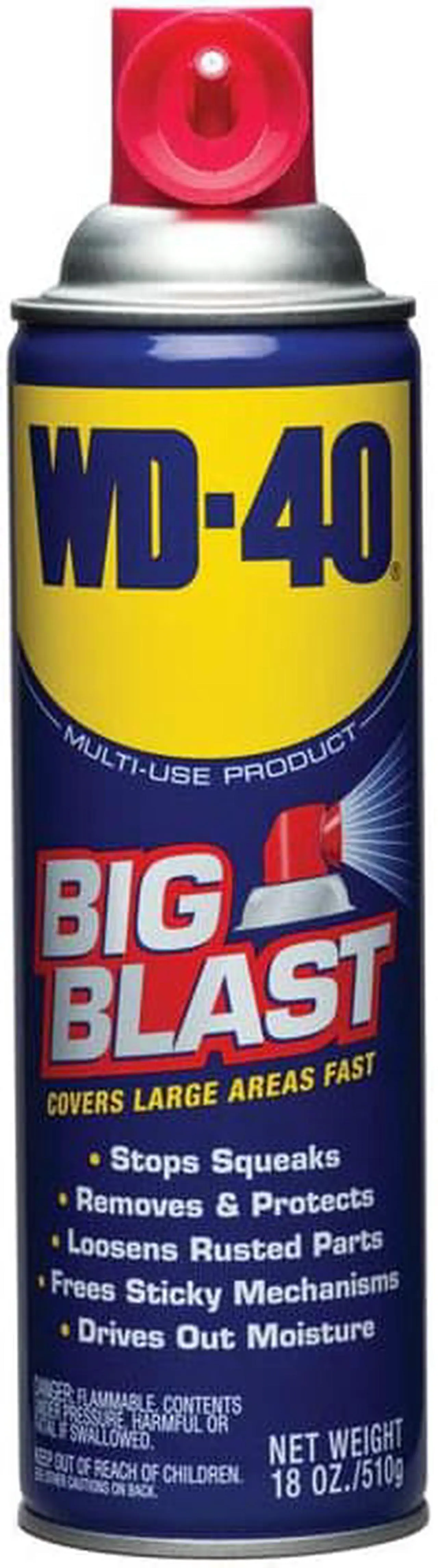 Alt view image 8 of 11 - WD-40 490095 Big Blast®, Lubricant, Aerosol Can, 18 Oz.