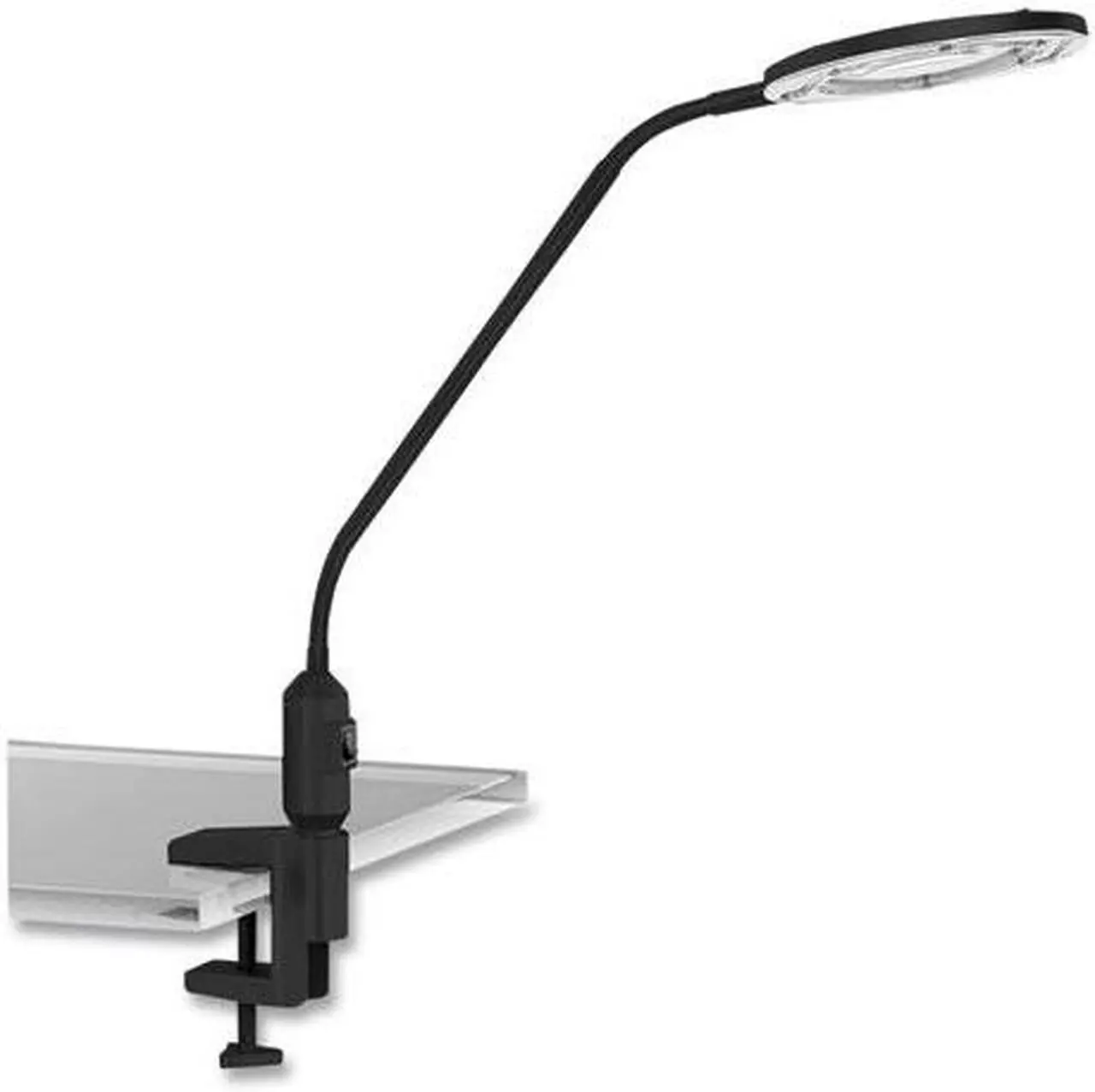 Alt view image 7 of 20 - Desktop LED Magnifier Lamp, 19" High, Black ALELEDM765B