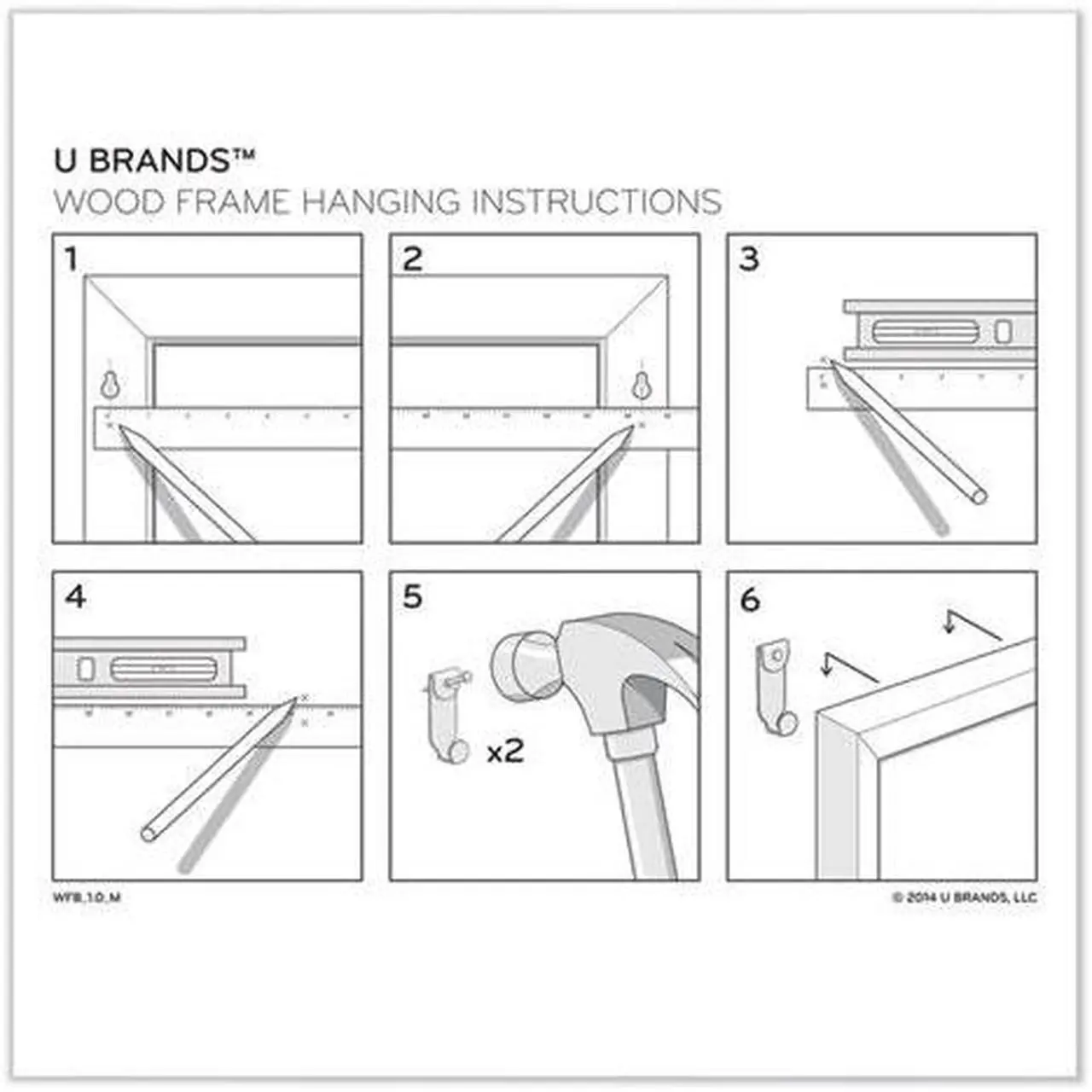 Alt view image 8 of 20 - Magnetic Dry Erase Board, 30 x 20 Inches, White D?cor Frame UBR2071U0001