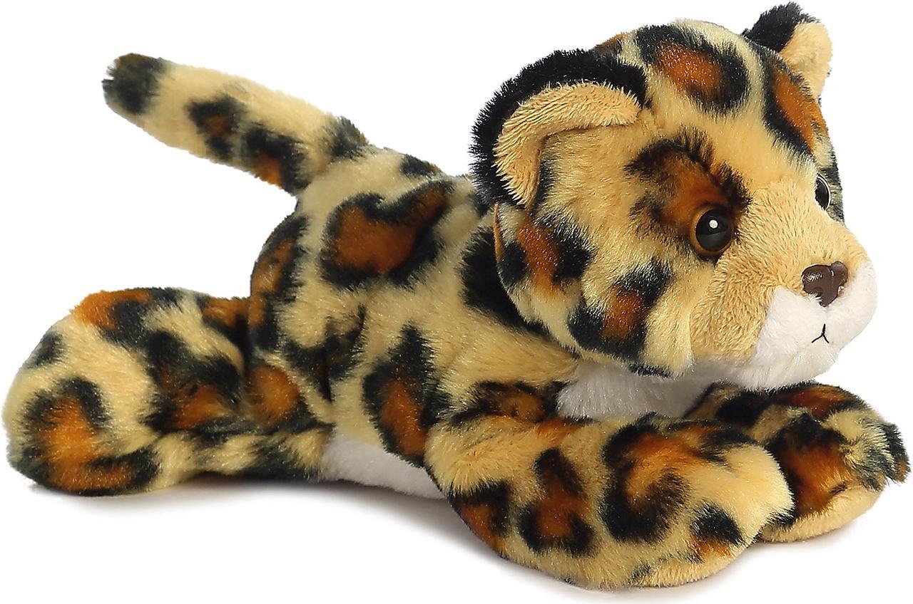 Alt view image 4 of 7 - Aurora® - Small Brown Mini Flopsie - 8" Amazon Jaguar - Adorable Stuffed Animal