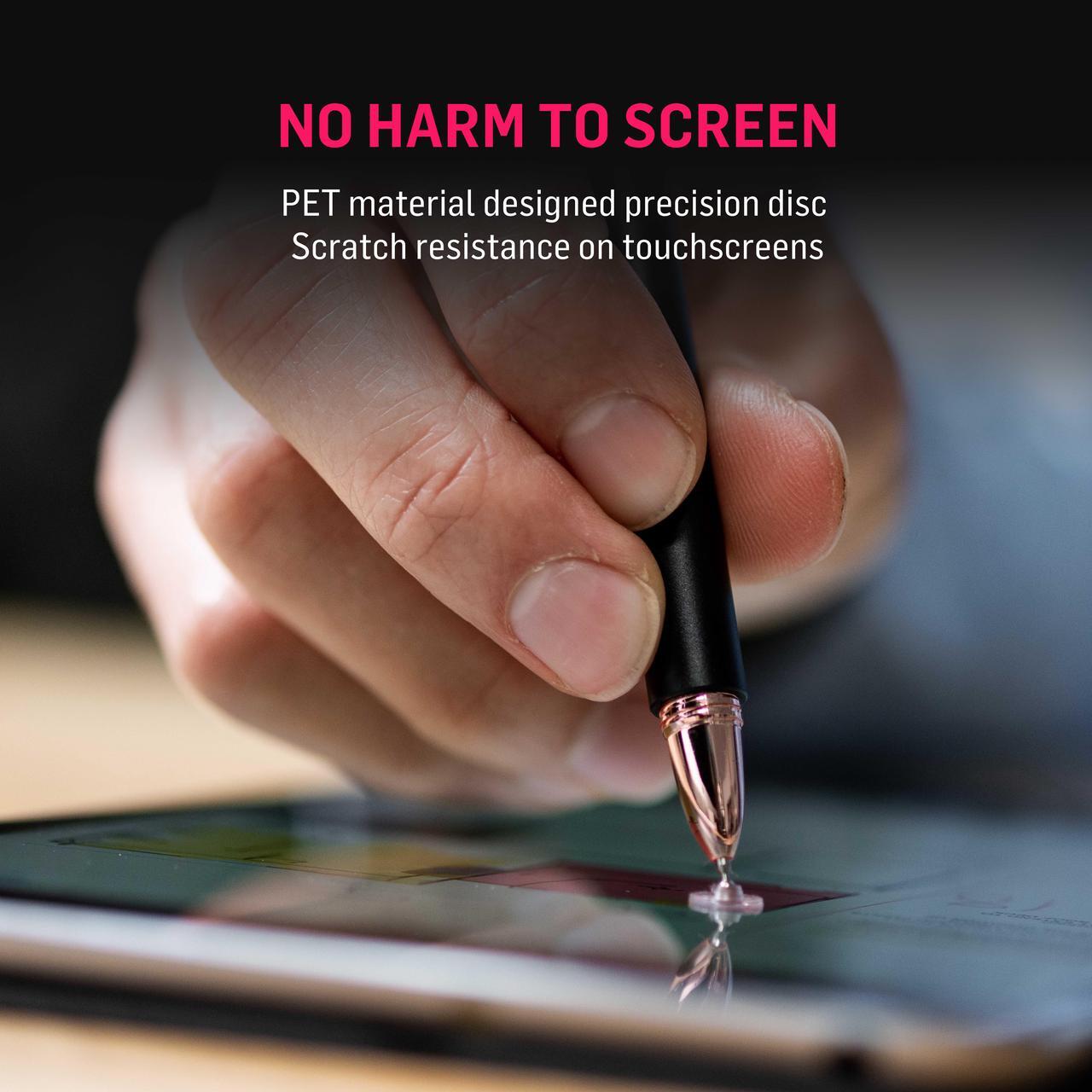 Alt view image 4 of 7 - Adonit Pro 4 (Black) Luxury Capacitive Stylus Pen, High Sensitivity Fine Point and Precision,Stylus for iPad, Air, Mini, Android, iPhone, Surface, Other Touch Screens, Compatible for All Touchscreens