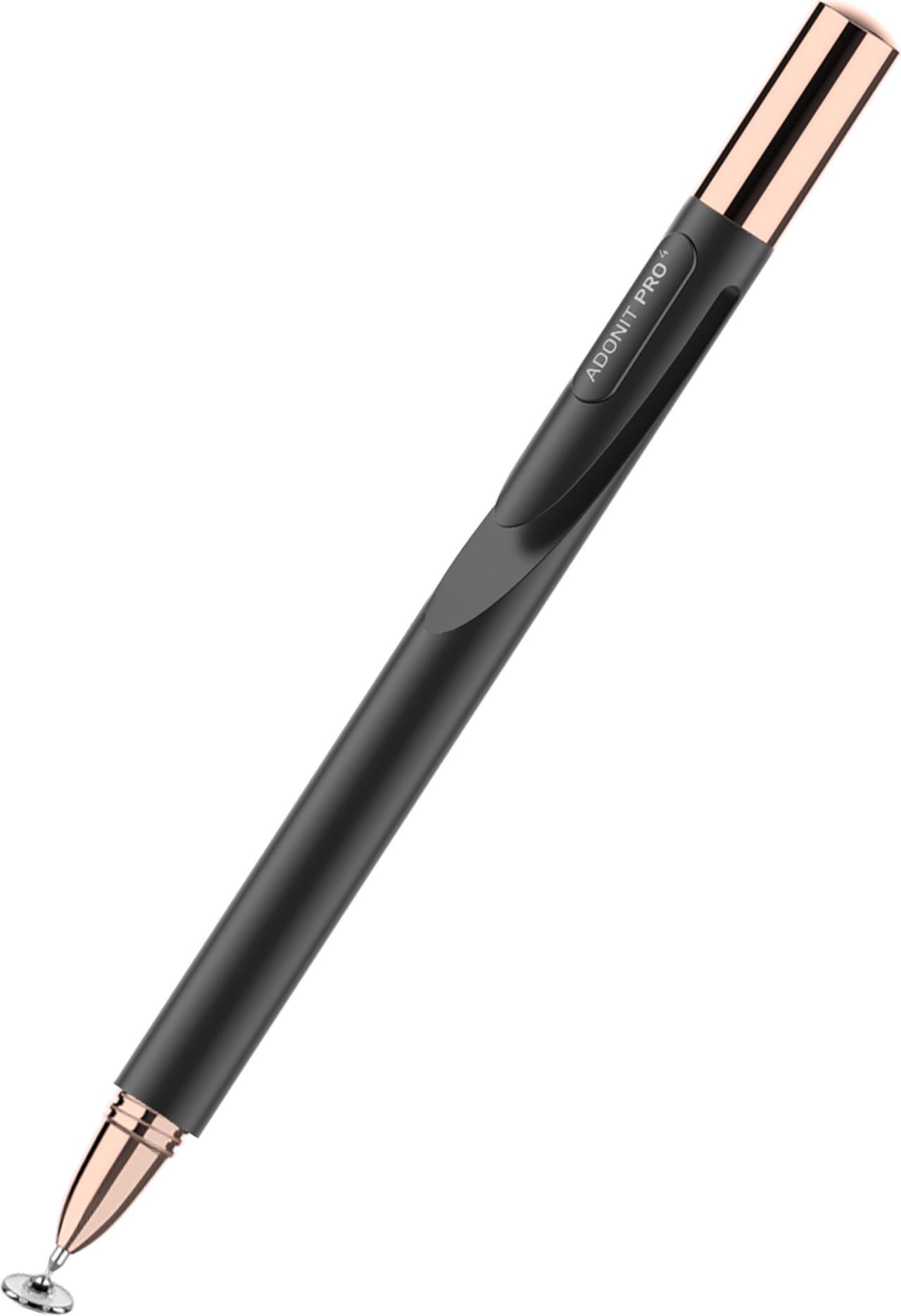 Main image of Adonit Pro 4 (Black) Luxury Capacitive Stylus Pen, High Sensitivity Fine Point and Precision,Stylus for iPad, Air, Mini, Android, iPhone, Surface, Other Touch Screens, Compatible for All Touchscreens