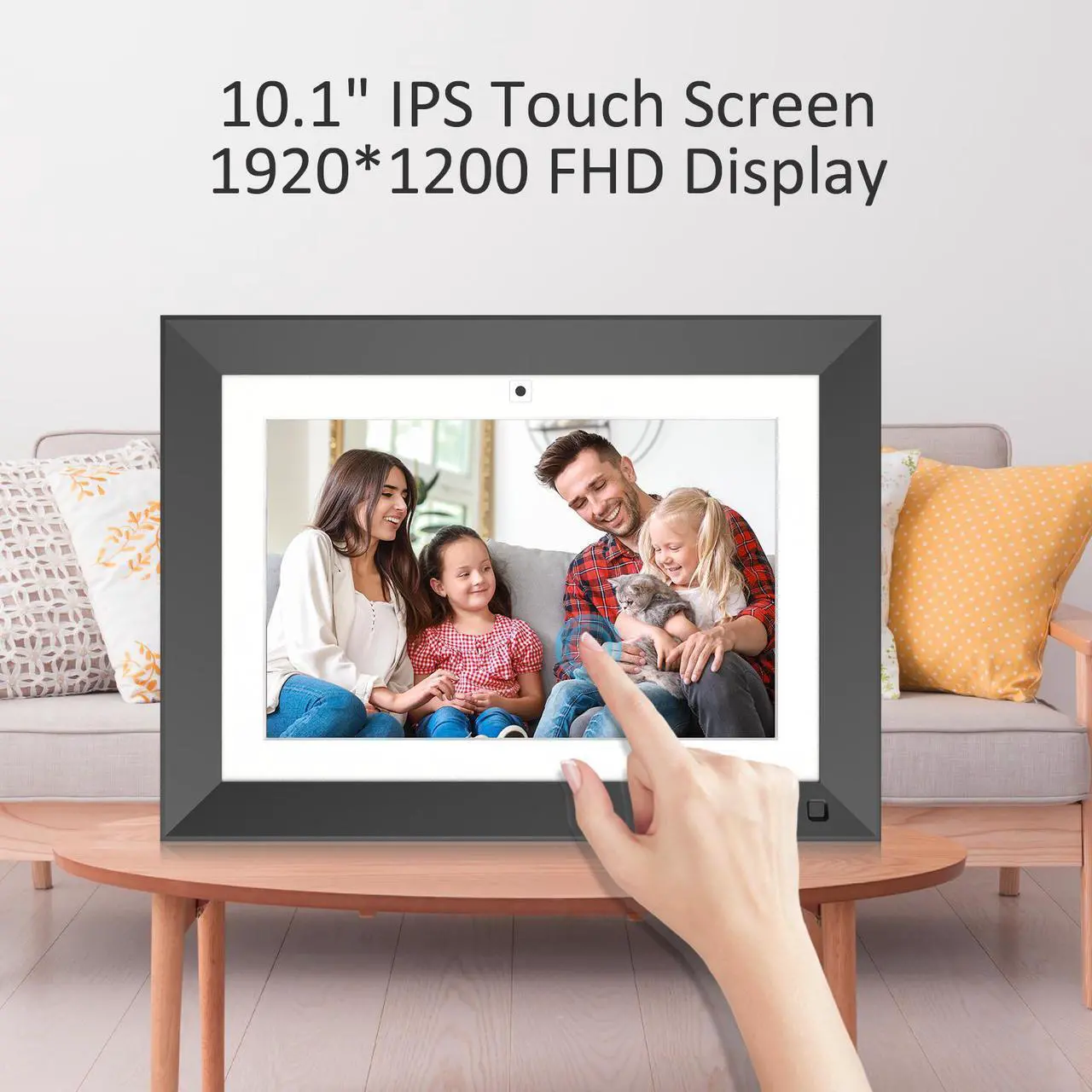 Alt view image 4 of 7 - FULLJA WiFi Digital Picture Frame with Video Call Function,10 inch Smart FHD Display with Deep Bass Box,16GB Memory, Video Calling Device for Grandparents - Stay Connected with Video Calling Via App
