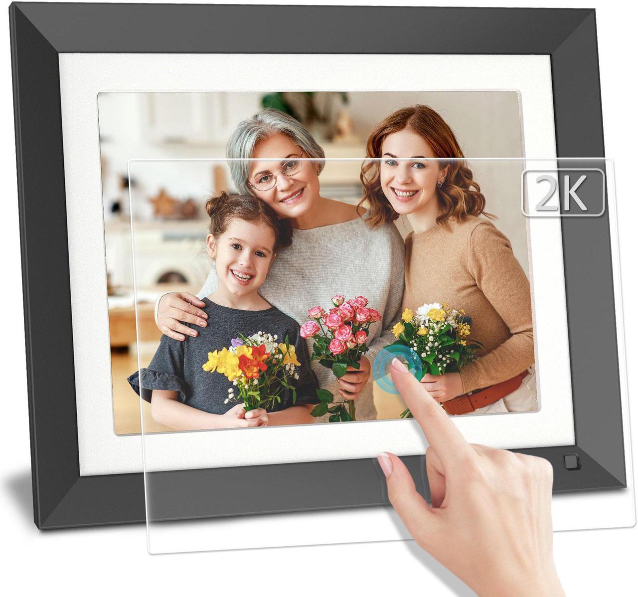 FULLJA 2K WiFi Digital Picture Frame, 11 inch Smart Digital Photo Frame with Untra FHD IPS Touch Screen, 16GB Storage, Motion Sensor, Share Photos and Videos Via App, Email, Cloud