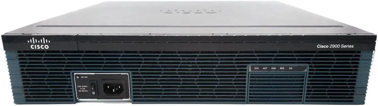 Alt view image 2 of 3 - CISCO 2900 CISCO2921-SEC/K9-RF 2921 Integrated Services Router 3 x 10/100/1000Mbps LAN Ports