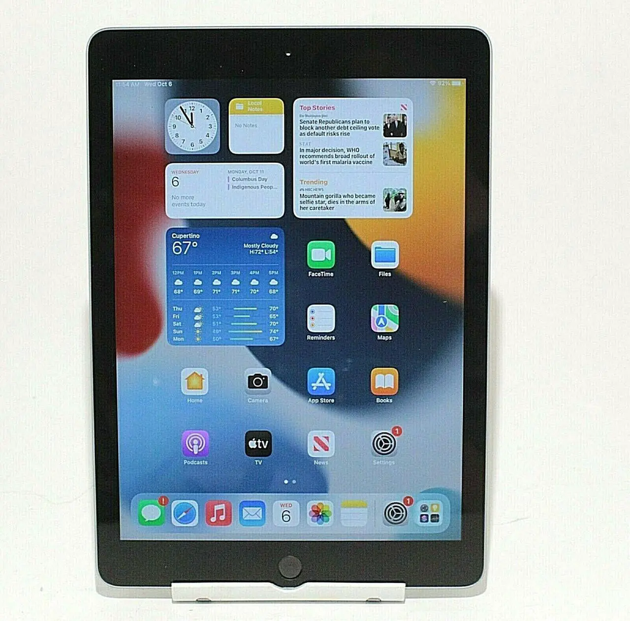 Alt view image 9 of 10 - Apple iPad (6th Gen) MR7F2LL/A 9.7" Tablet 32GB WiFi, Space Gray