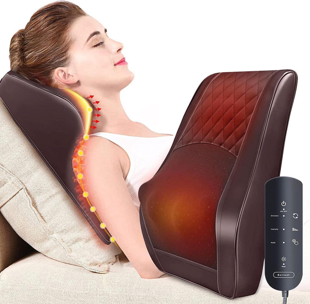 Main image of Back Massager Neck Massager with Heat, Shiatsu Massage Pillow for Pain Relief, Massagers for Neck and Back, Shoulder, Leg, Christmas Gifts for Men Women Mom Dad, Stress Relax at Home Office and Car