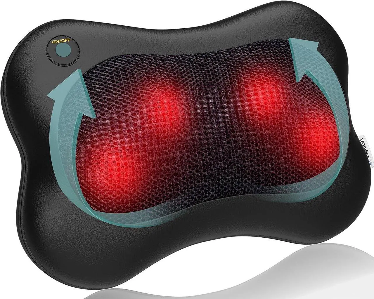 Main image of Shiatsu Back and Neck Massager with Heat - 3D Kneading Deep Tissue Electric Massage Pillow for Chair, Car, Muscle Pain Relief on Shoulders, Legs, Foot - Black (ZMA-13)