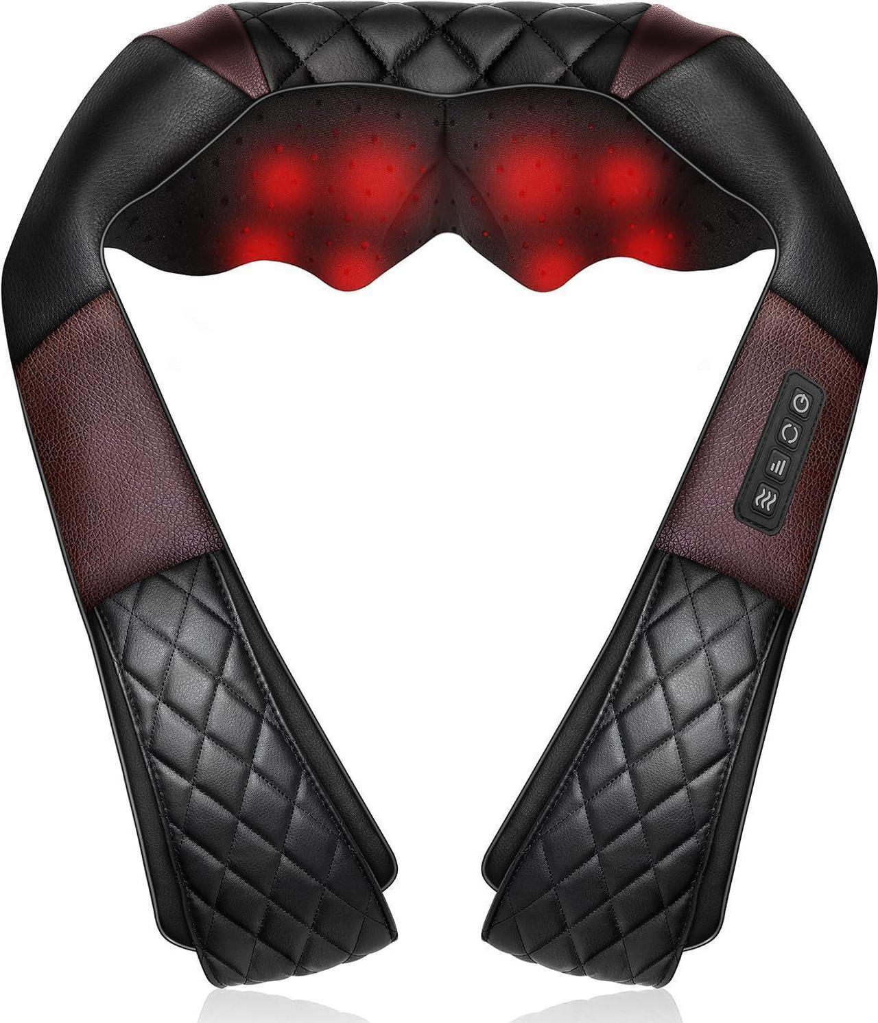 Main image of Neck Massager with Heat, Shiatsu Back Neck and Shoulder Massager, Deep Tissue 4D Kneading Massage Relax Muscle Pain Relief, Use at Home, Office, Car- Best Gifts for Women Men Mom Dad