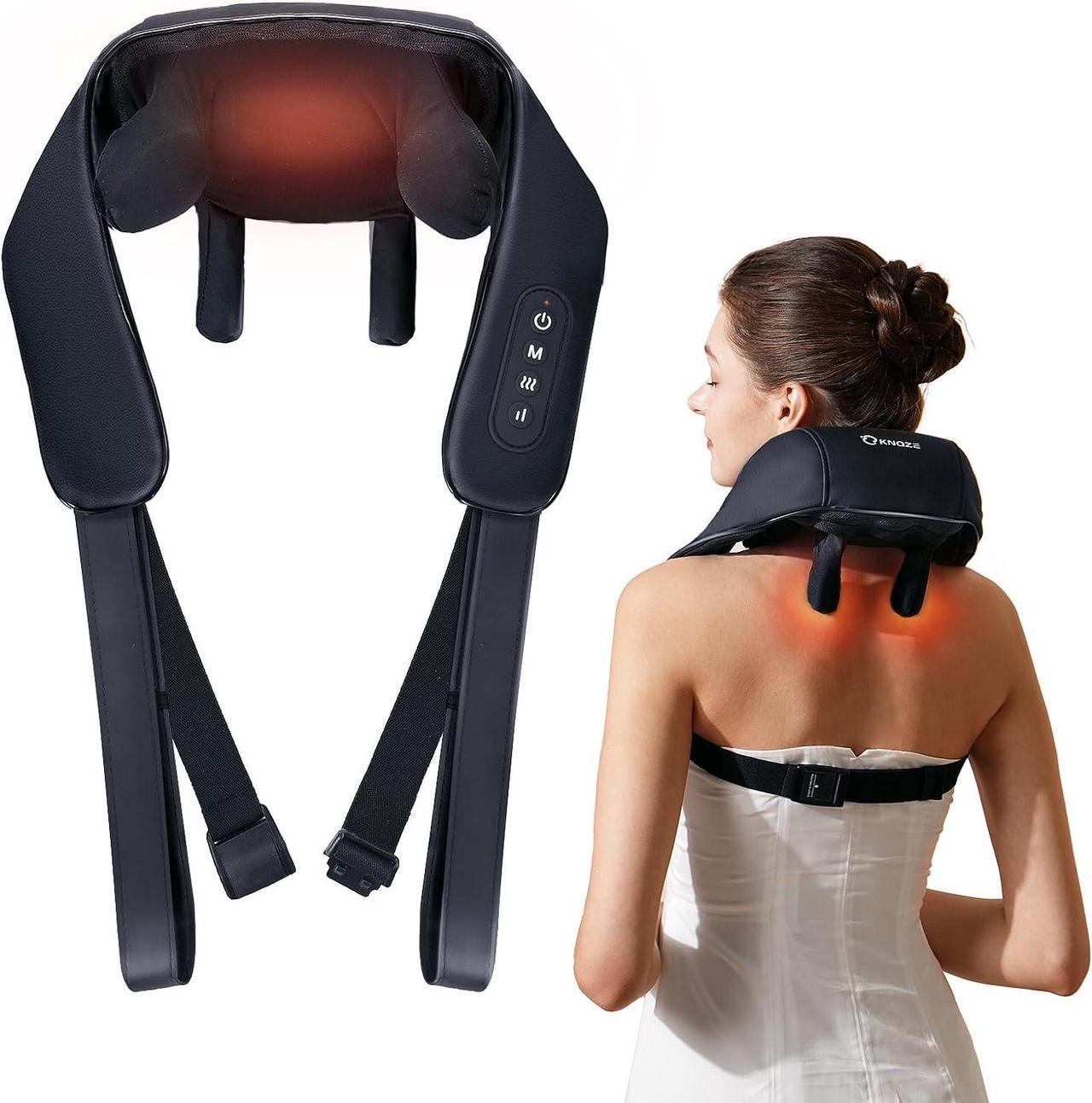 Main image of Neck Massager with Heat, Cordless 4D Deep Tissue Kneading Massage, Shiatsu Neck and Shoulder Massage Pillow for Neck, Traps, Back and Leg Pain Relief, Gifts for Men Women