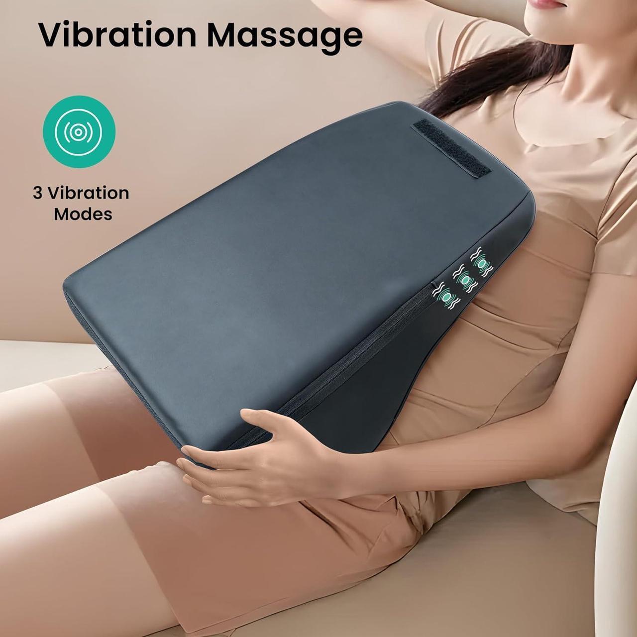 Alt view image 5 of 7 - Snailax Back Massager for Back Pain Deep Tissue, Shiatsu Lower Back Neck Massager with Heat, 3D Kneading Massage Pillow for Back Neck Shoulder Legs, Christmas Gifts for Mom, Dad, Women