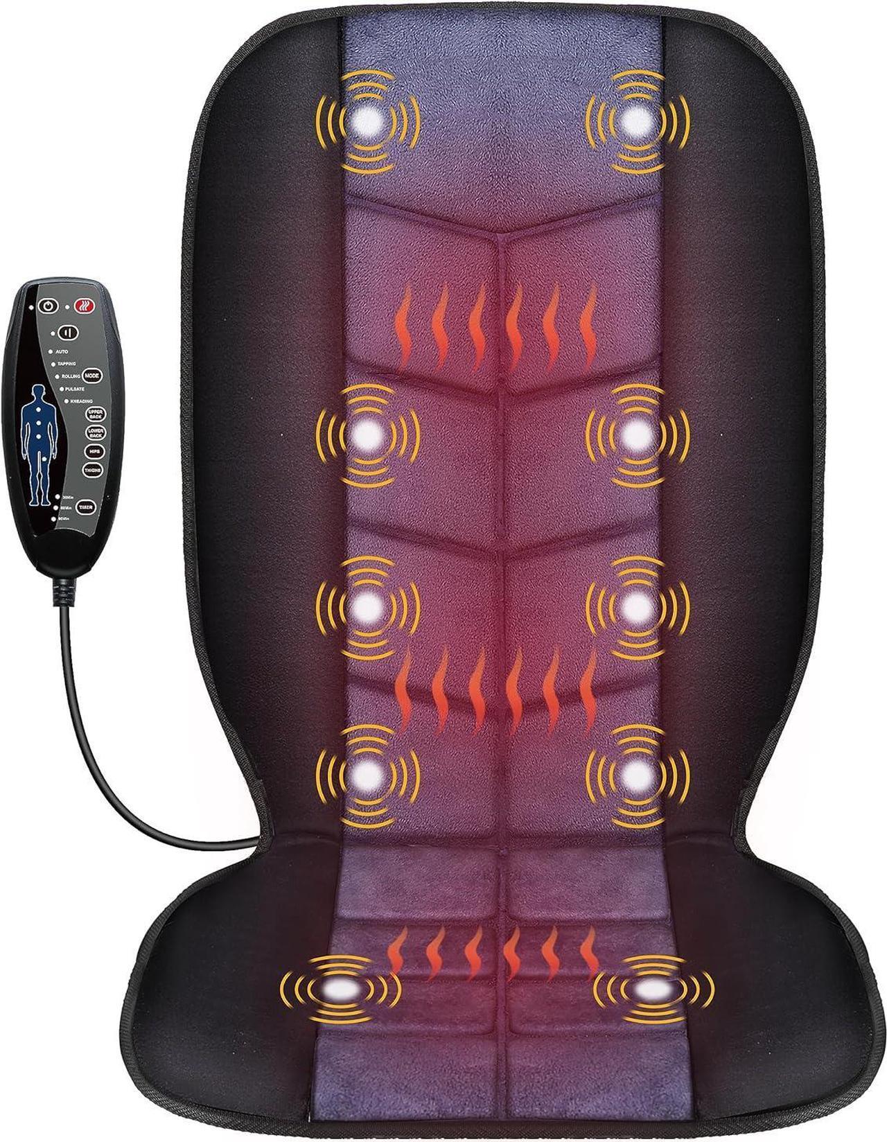 Main image of CILI Massage Chair Pad,Back Massage with Heat,Massage Pad with 10 Vibration Motors,30-60-90 Minutes Heating Options,Chair Massager for Office Chair, Massage Chair for Home Office Use (Black)