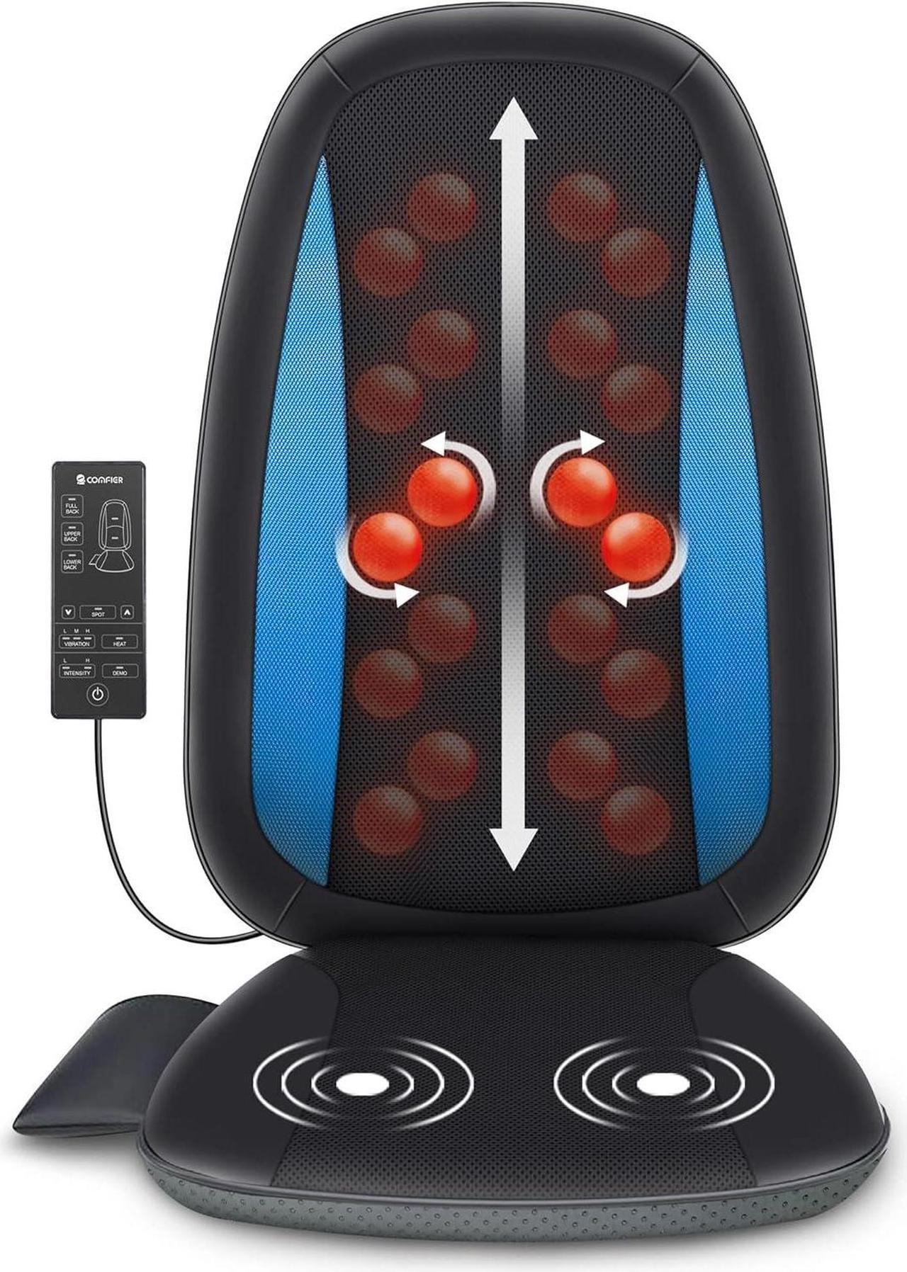 Main image of Shiatsu Back Massager with Heat -Deep Tissue Kneading Massage Seat Cushion, Massage Chair Pad for Full Back, Electric Body Massager for Home or Office Chair use, Gifts for Men, Dad