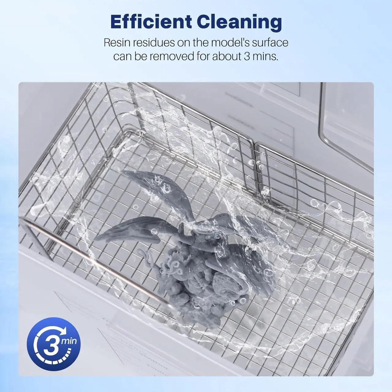 Alt view image 2 of 7 - ELEGOO 5KG 3D Resin Cleaner, 3D Printer Resin Detergent, Reusable 3D Photopolymer Resin Cleaner, Non-Toxic Resin Remover Concentrate, Compatible with Most 3D Printing Resin