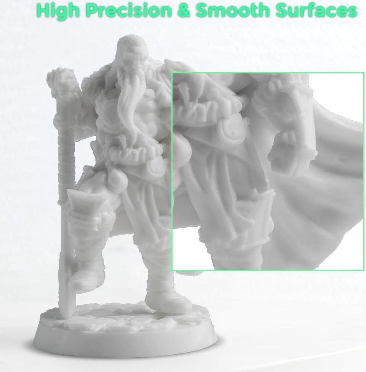 Alt view image 5 of 7 - FLASHFORGE 3D Printer Resin, Fast Curing Standard 3D Resin High Precision & Excellent Fluidity with Low Odor, 405nm UV Curing 3D Printing Resin for LCD/DLP/SLA Resin 3D Printer (White, 2KG)