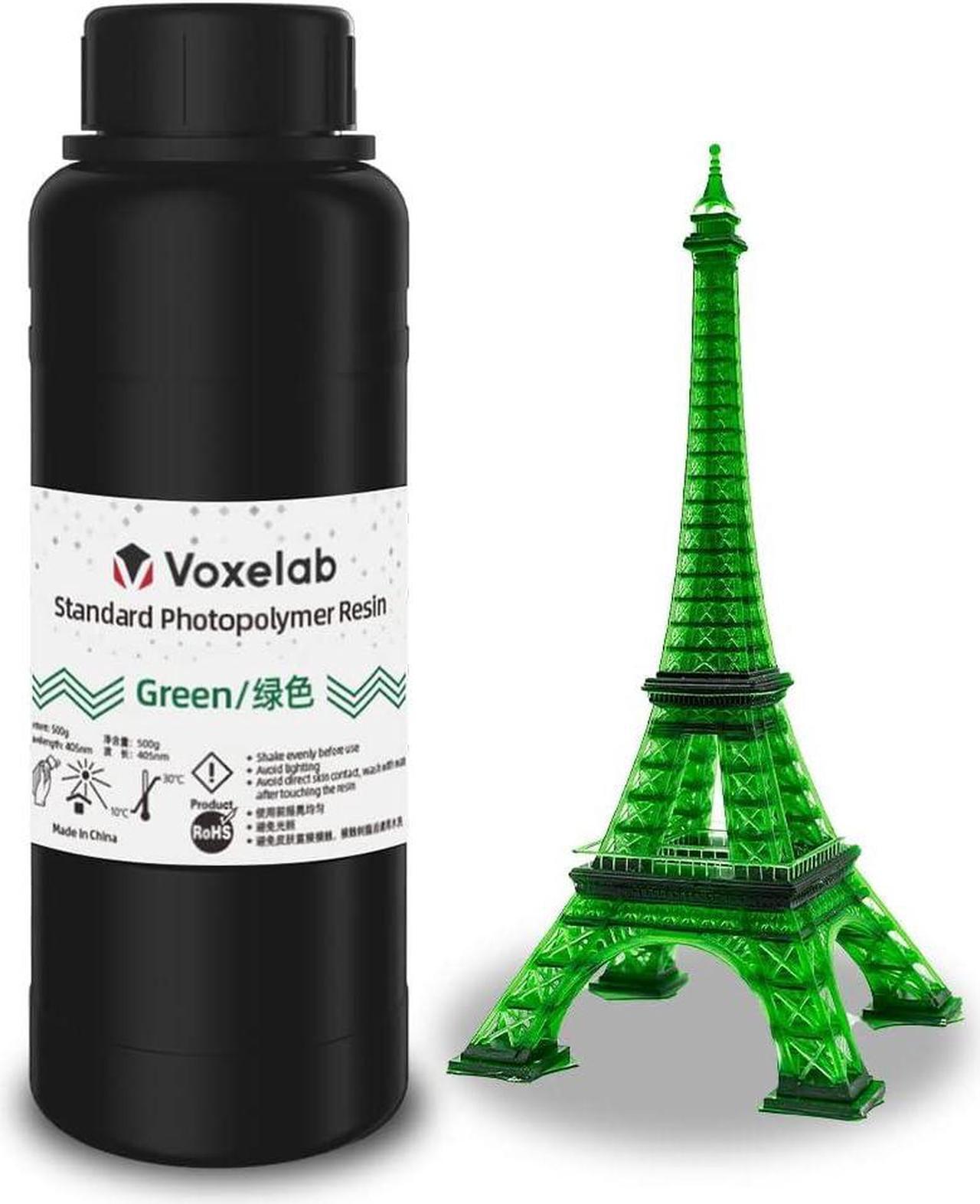Main image of 3D Printer Resin, Rapid Resin LCD UV-Curing Resin 405nm Standard Photopolymer Resin for LCD 3D Printing, High Precision & Quick Curing & Excellent Fluidity - 500g (Green)