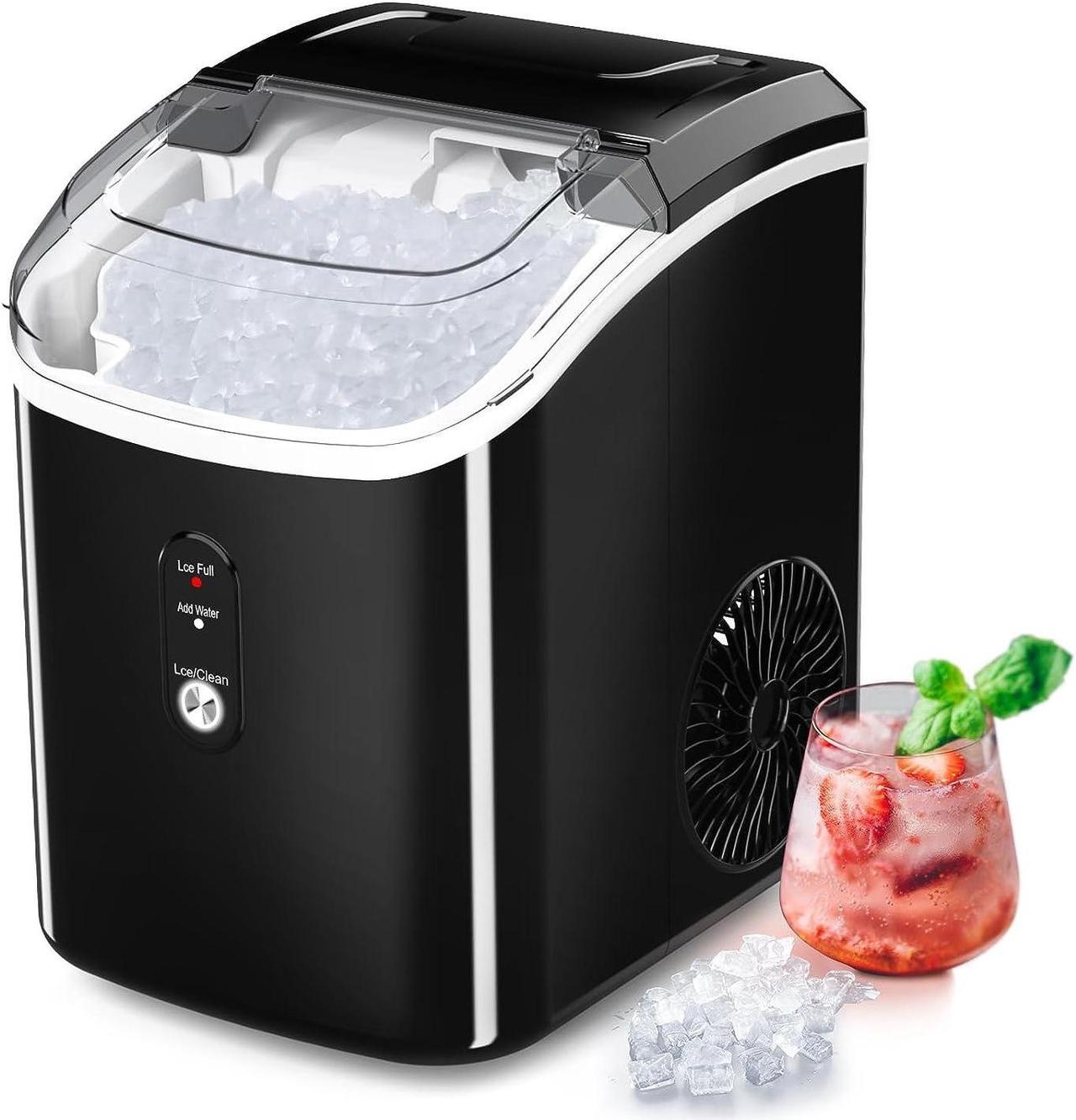 Main image of Nugget Ice Maker Countertop, Portable Crushed Sonic Ice Machine, Self Cleaning Ice Makers with One-Click Operation, Soft Chewable Ice in 7 Mins, 34Lbs/24H with Ice Scoop for Home Bar Camping RV