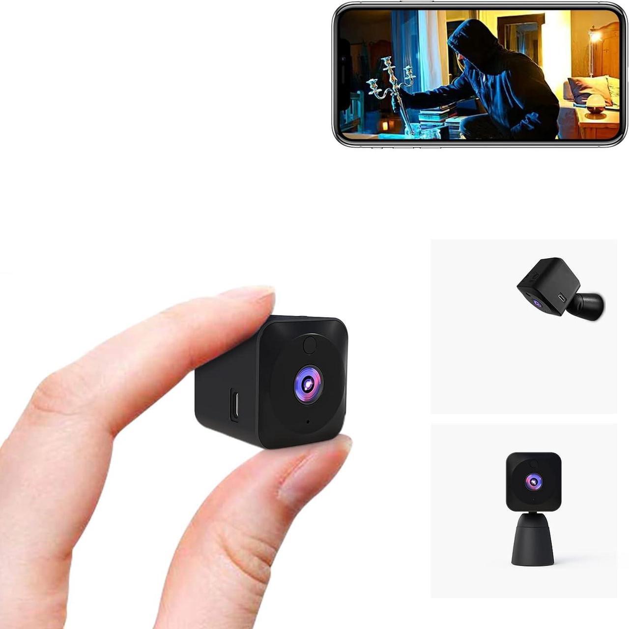 Main image of Mini Camera for Home 4K HD Indoor Battery Mini Cameras Wireless WiFi Security Camera Pet Camera APP Control Smallest Surveillance Camera for Room Nanny Cam with Motion Detection Night Vision
