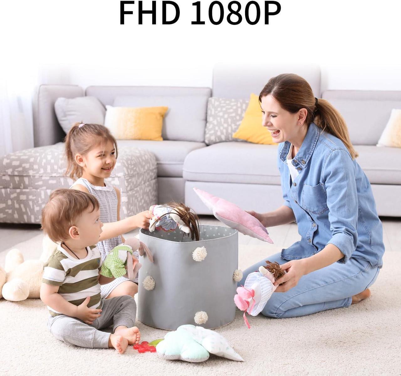 Alt view image 2 of 6 - Hidden Camera ClockFull HD 1080p Spy CameraWiFi Nanny Cam, Wireless Indoor Home Security Cam, Night Vision