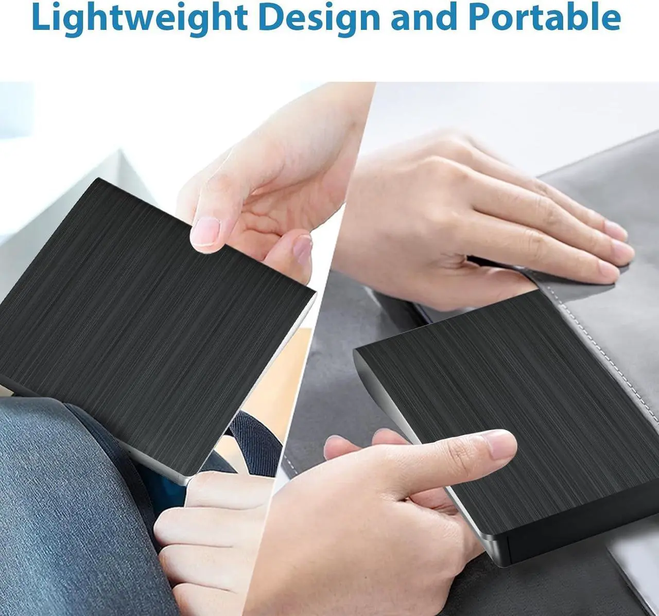 Alt view image 7 of 7 - External Blu-ray Drive BDR-XD08UMB-S Matte-Black Body USB 3.2 Gen1 (USB Type-C) / 2.0 Slim Portable BD/DVD/CD Writer high-Grade Rubber Coating