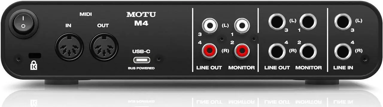 Alt view image 3 of 7 - MOTU M4 4x4 USB-C Audio Interface
