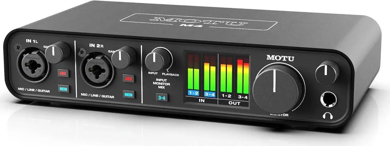 Alt view image 4 of 7 - MOTU M4 4x4 USB-C Audio Interface