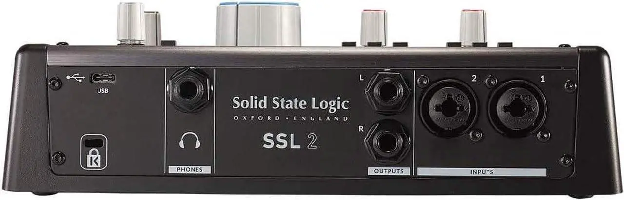 Alt view image 4 of 6 - Ssl SSL-2 Desktop USB Type-C Audio Interface Bundle with Studio Monitor Headphone, MIDI Cable & XLR Cable