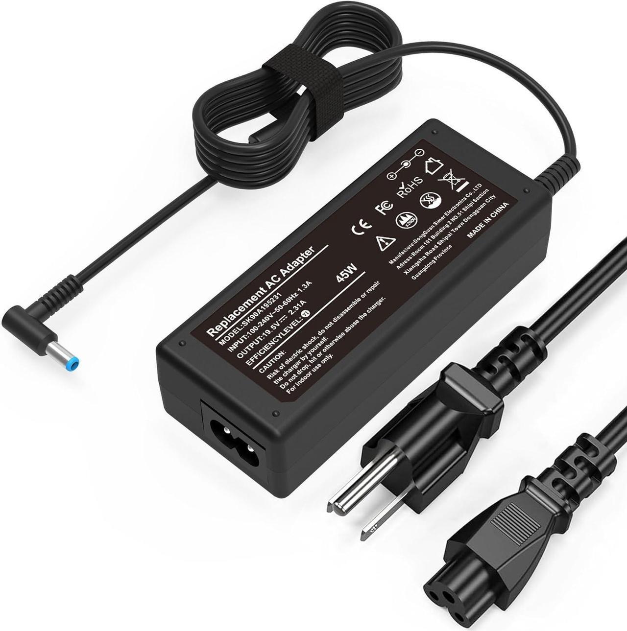 Main image of 45W 19.5V 2.31A Ac Adapter Laptop Charger for HP 741727-001 TPN-C125 HSTNN-LA40 HSTNN-DA40 854054-002 HSTNN-CA40 740015-002 740015-003 740015-004 HP 15-f387wm 15-f272wm 15-f233wm 15-ba009dx 15-r132wm