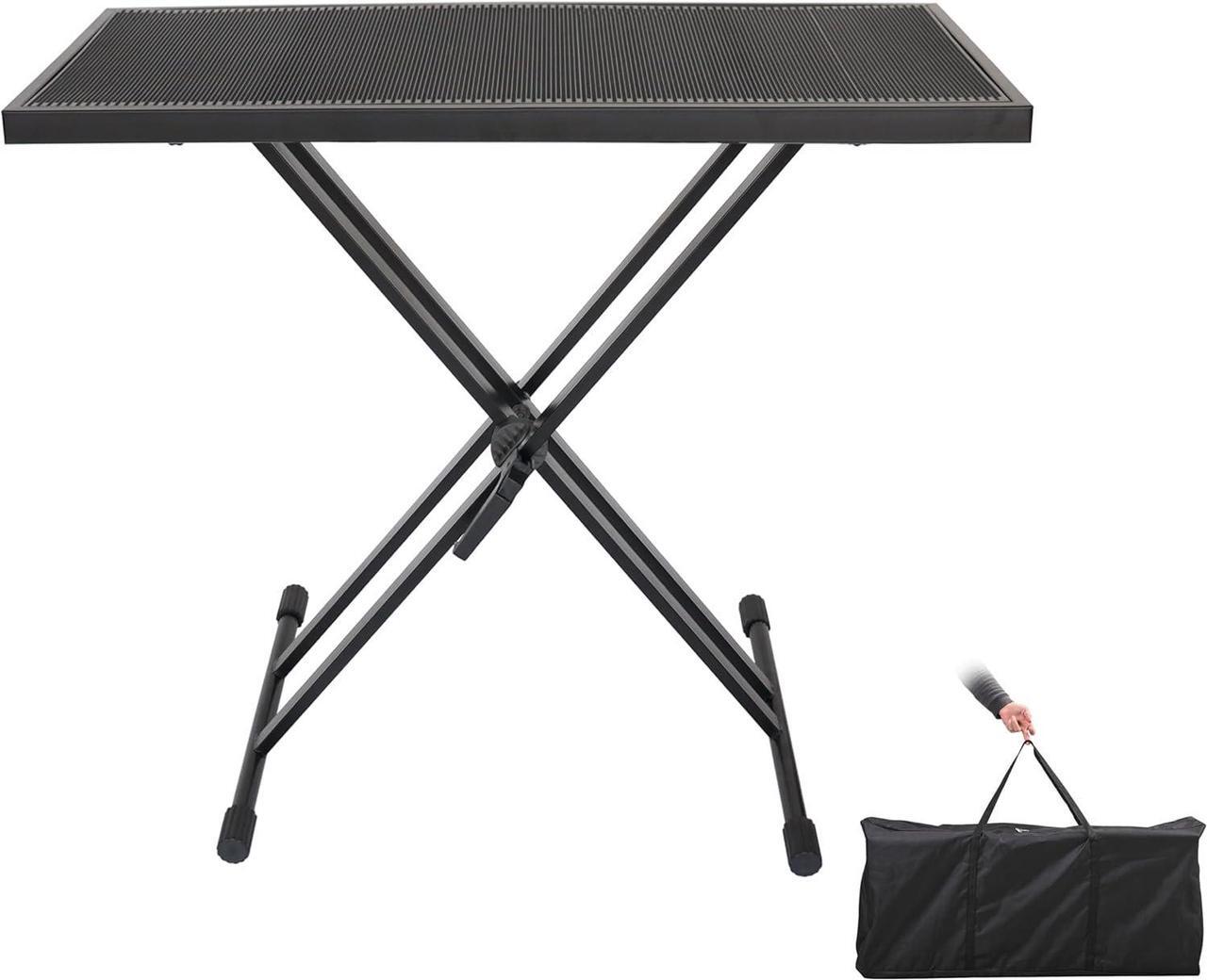 Main image of Portable DJ Table Stand DJ Controller Stand DJ Desk DJ Booth Adjustable Height DJ Stand For Laptop/Synth DJ Mixer Stand with Braced Keyboard Stand w/35 x 17.3 Table Top and Travel Bag