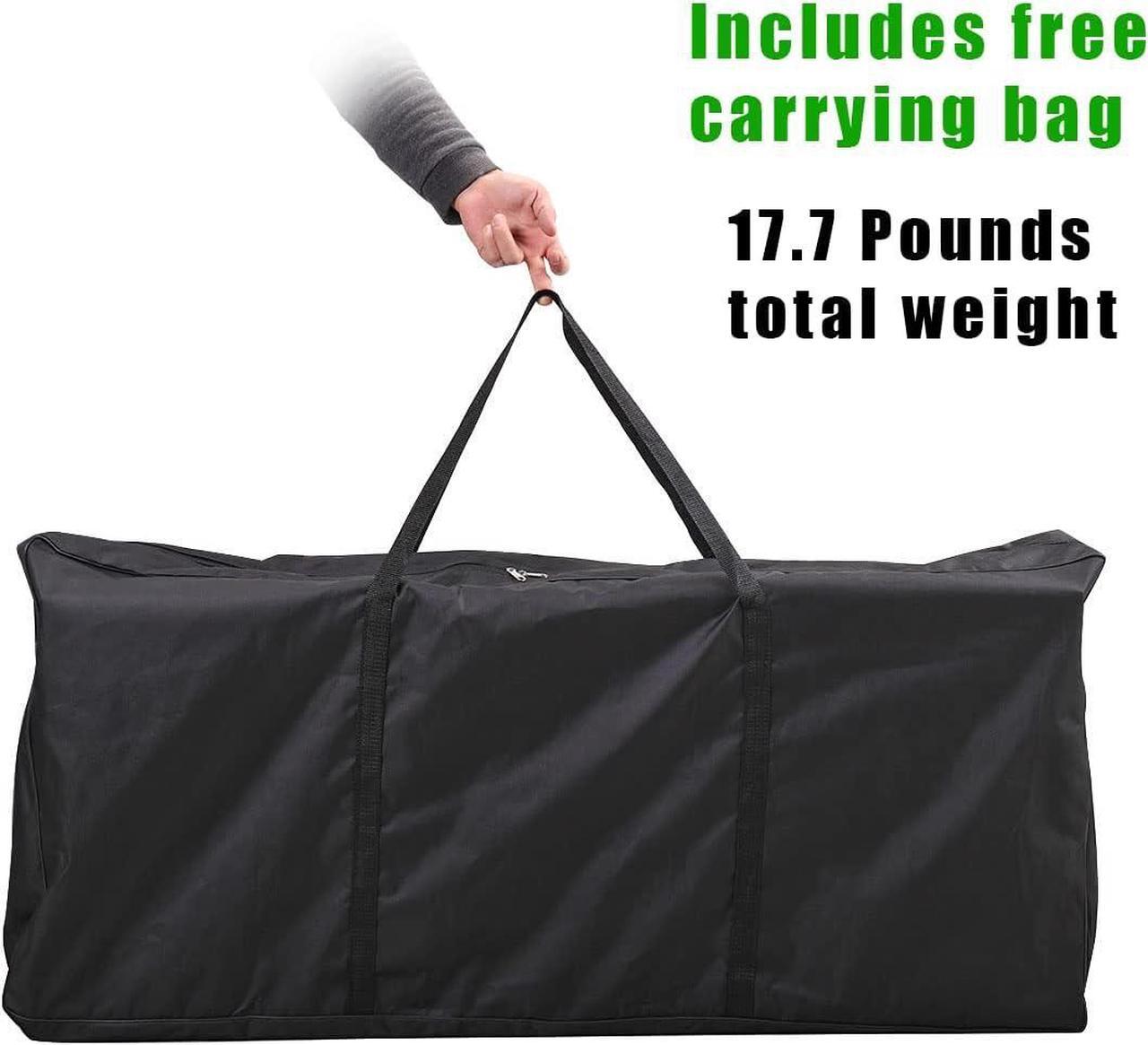 Alt view image 5 of 7 - Portable DJ Table Stand DJ Controller Stand DJ Desk DJ Booth Adjustable Height DJ Stand For Laptop/Synth DJ Mixer Stand with Braced Keyboard Stand w/35 x 17.3 Table Top and Travel Bag