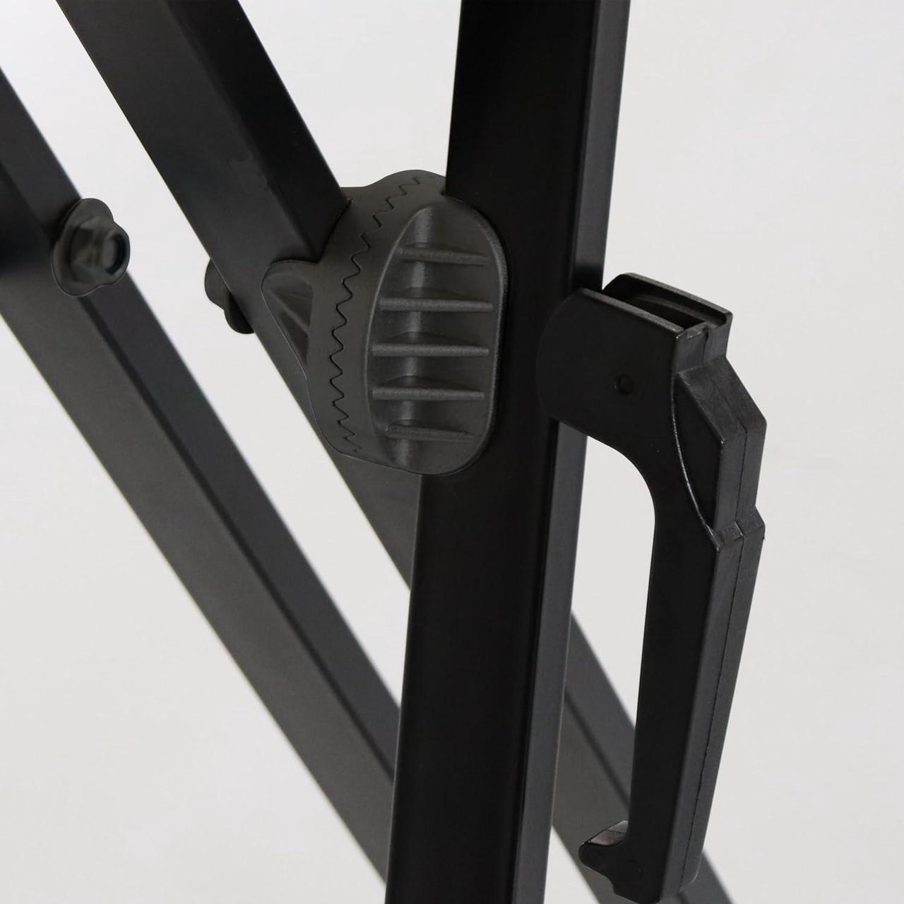 Alt view image 7 of 7 - Portable DJ Table Stand DJ Controller Stand DJ Desk DJ Booth Adjustable Height DJ Stand For Laptop/Synth DJ Mixer Stand with Braced Keyboard Stand w/35 x 17.3 Table Top and Travel Bag