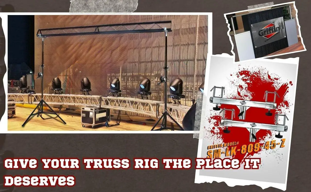Alt view image 4 of 4 - T Bar Adapters for Lighting  Stands (2)| Triangle or Square ing Bracket Mounts for Light Cans & DJ Booth Kit | Pro-Audio Effects Stage Hardware Holder | Music Equipment Gear Platform