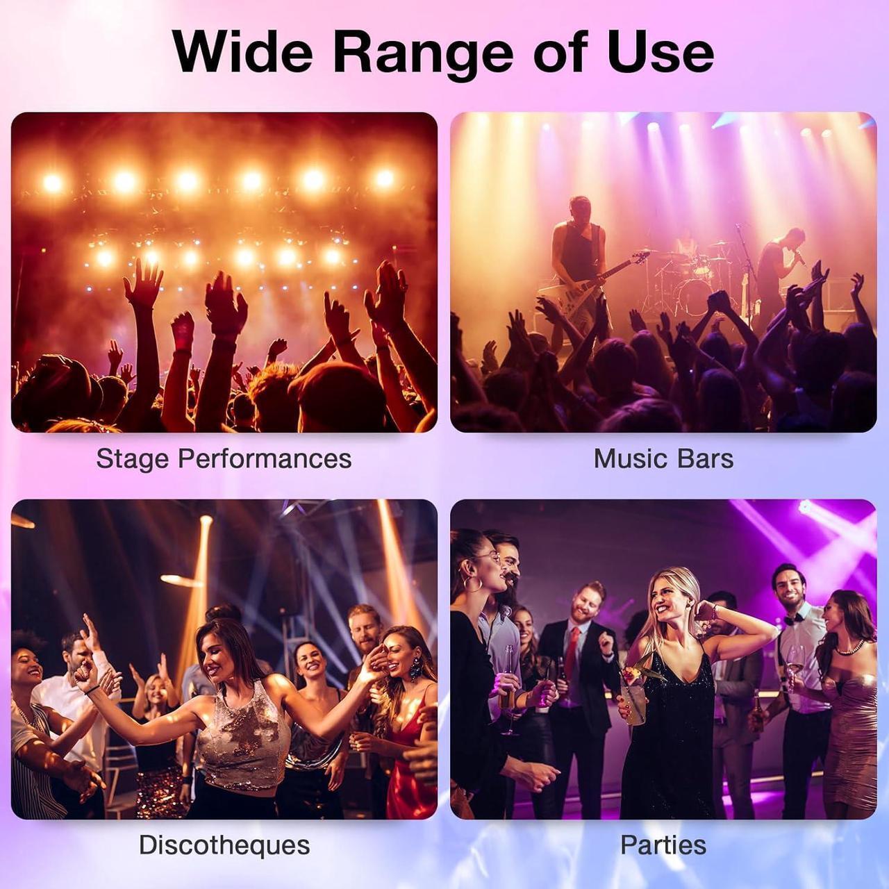 Alt view image 7 of 7 - DJ Light Stand, Tripod Lighting Stand with 73""-138"" Adjustable Height, Portable T-bar Light Stand Stage Light Stand for Bar, Party & Banquet, TL35700