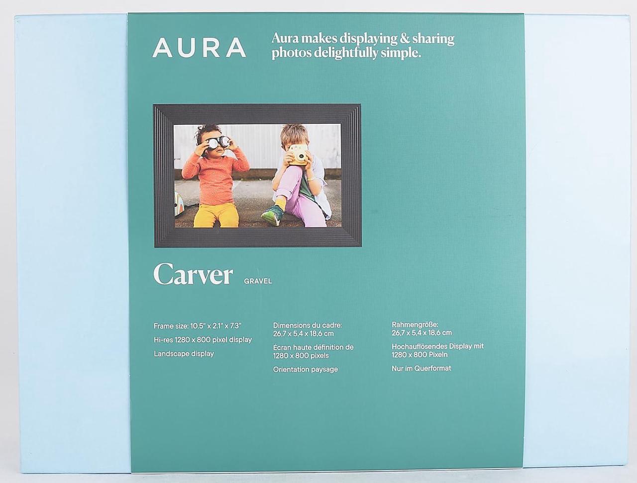 Alt view image 7 of 7 - HD WiFi Digital Picture Frame, 10.1, Add Photos with Aura App, Free Unlimited Storage - Wirecutters Pick for Best Digital Photo Frame 2022 - Gravel